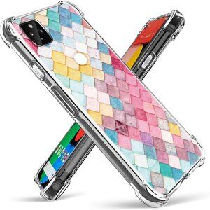 Google Pixel 5 Case (2020), - Diamond Lattice & Transparent